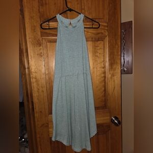 Elegant Sleeveless Green Dress